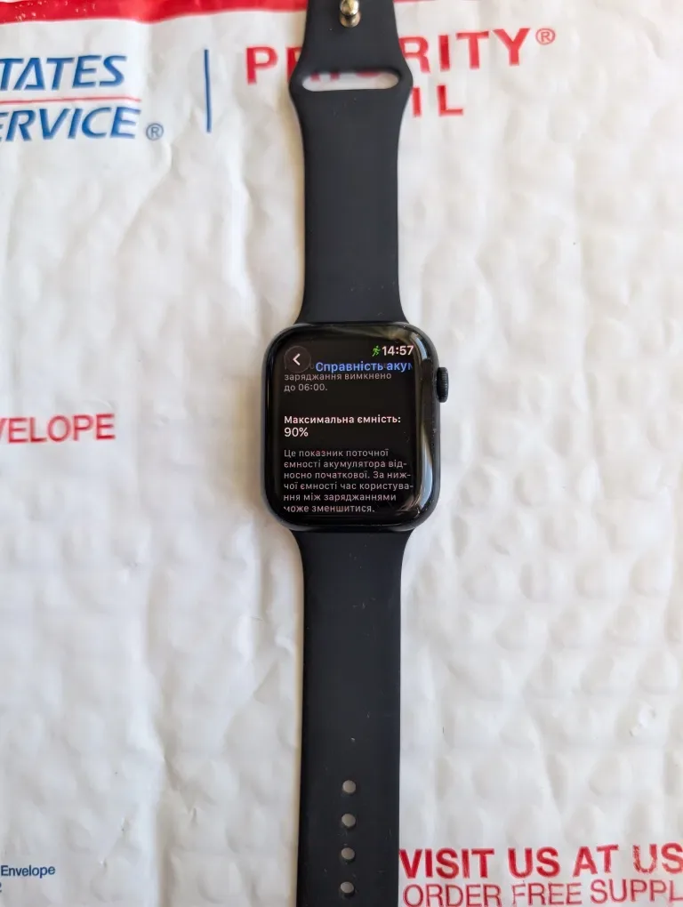 Гарантія все працює Apple Watch 9 45 midnight батарея 90% — фото 4