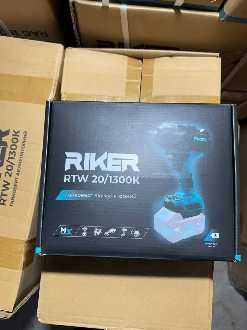 Гайковерт акумуляторний 1300нм  RIKER RTW 20/1300K - 2 РОКИ ГАРАНТІЇ! — фото 6