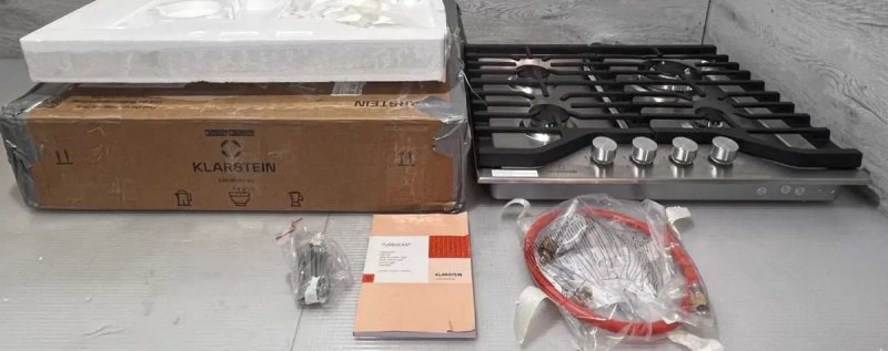 Газова плита варильна поверхня Klarstein Turbocast, 4 конф Нержавійка — фото 4