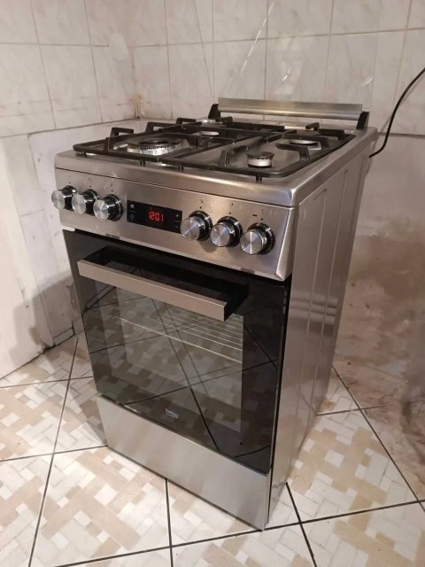 Газовая/газова плита Beko FSM52335DXDS гарантія, доставка, занос !