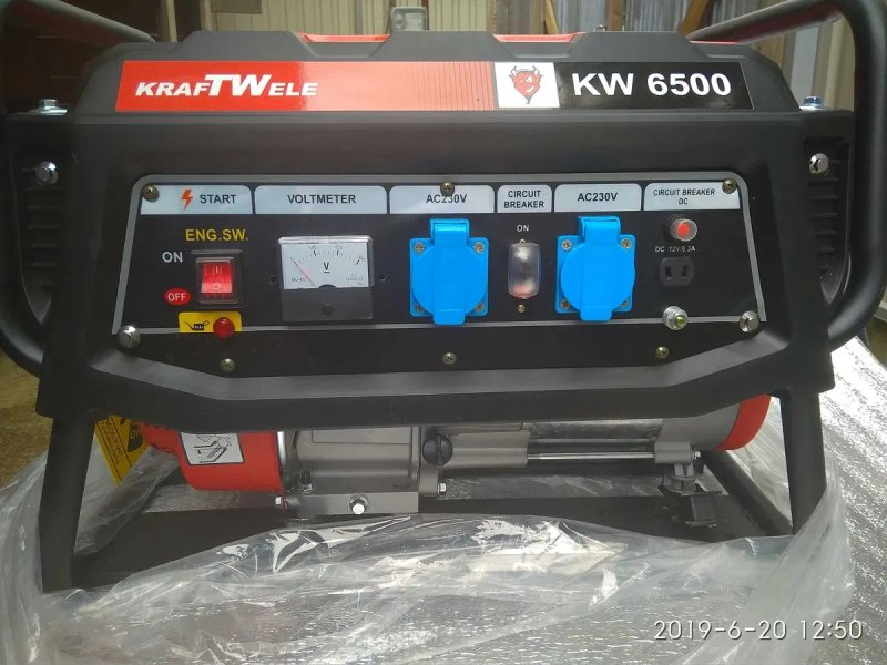 ГАЗОВИЙ KRAFTWELE KW6500 генератор бензиновый  Инвертор 4800wat Польша — фото 3