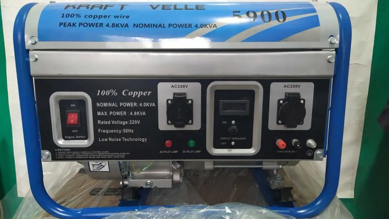 ГАЗОВИЙ KRAFTWELE KW6500 генератор бензиновый  Инвертор 4800wat Польша — фото 4