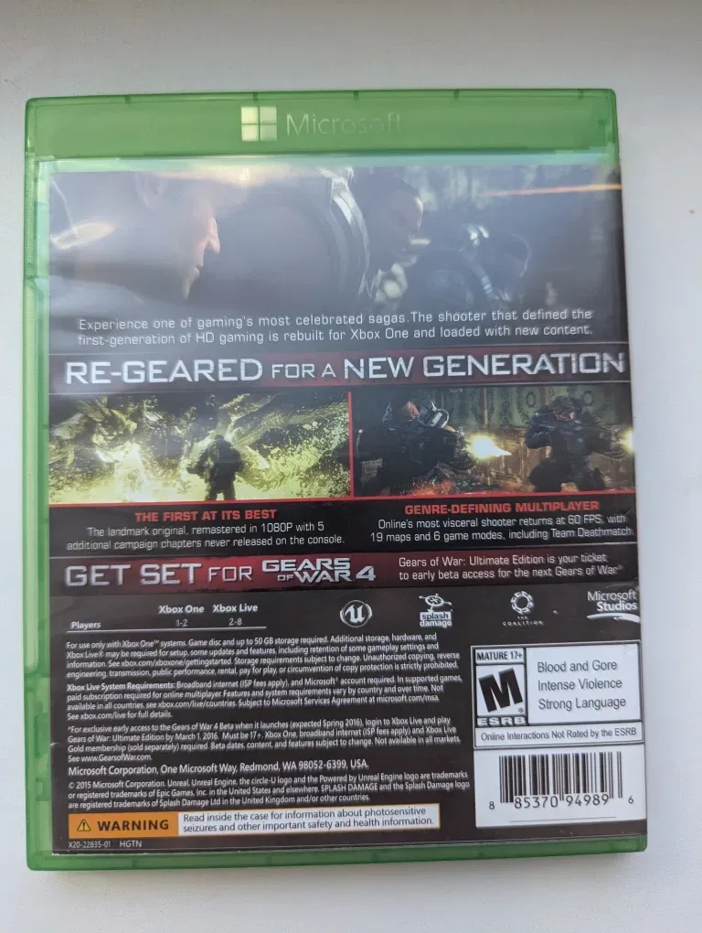 Gears of War Ultimate Edition ігри игры диски на Xbox one series x s — фото 2
