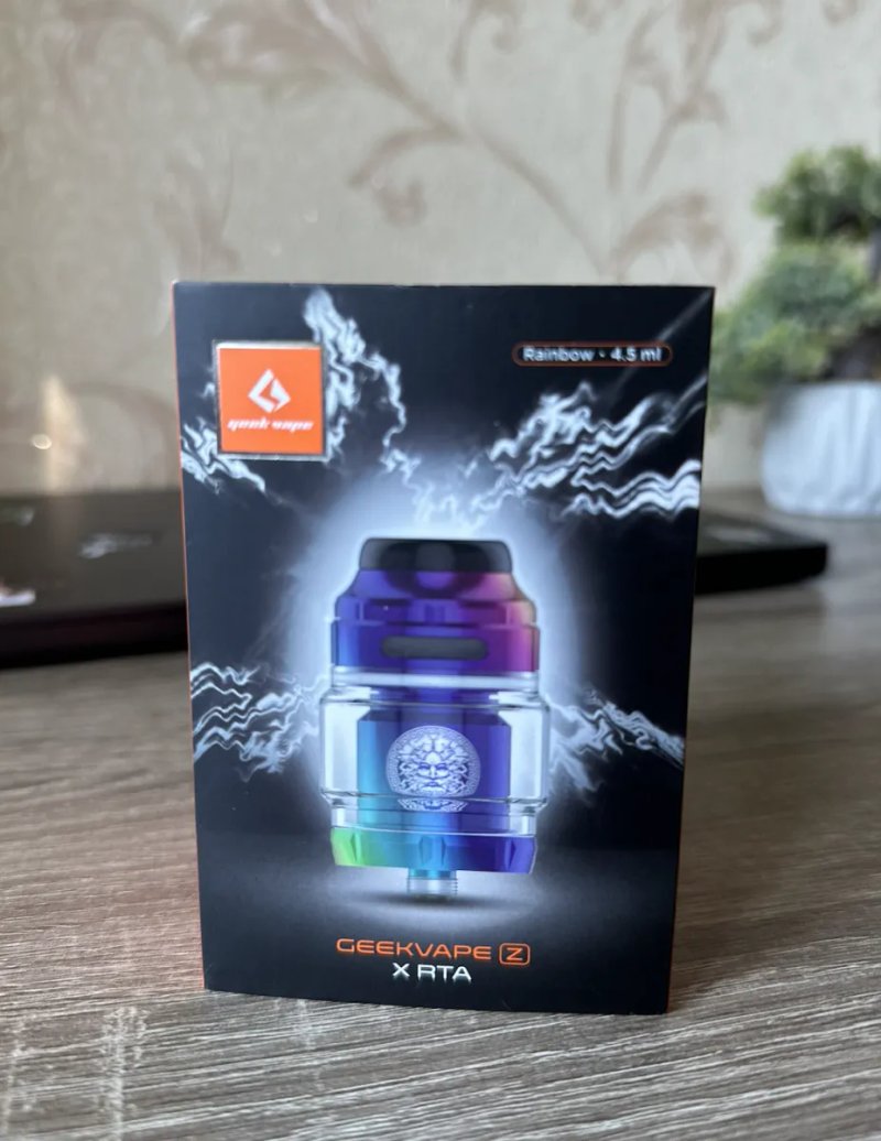GeekVape Zeus X RTA 4.5ml Rainbow (нове) + вата Cotton Bacon V2 в подарунок — фото 4