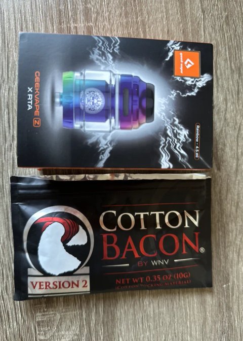 GeekVape Zeus X RTA 4.5ml Rainbow (нове) + вата Cotton Bacon V2 в подарунок