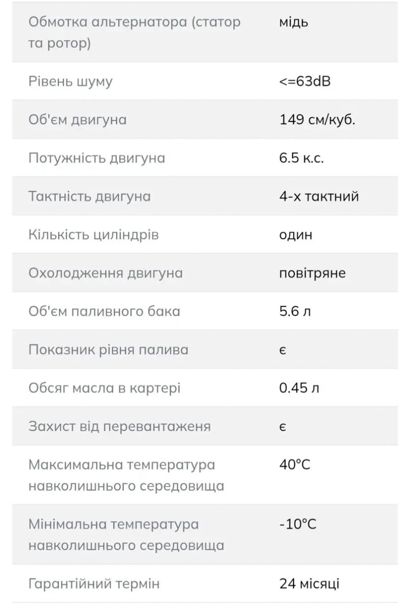 Генератор 3.5квт інверторний бензин Zegor DIN-MUTE3500E, 230вт, мідь, електро/ручний. — фото 8