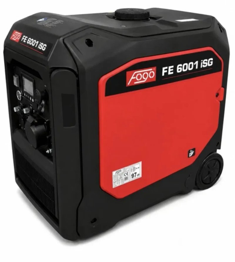 Генератор 5.5квт інверторний газ/бензин FOGO FE6001iSG 230вт, мідь, електро/ручний/ABP, на колесах. — фото 2
