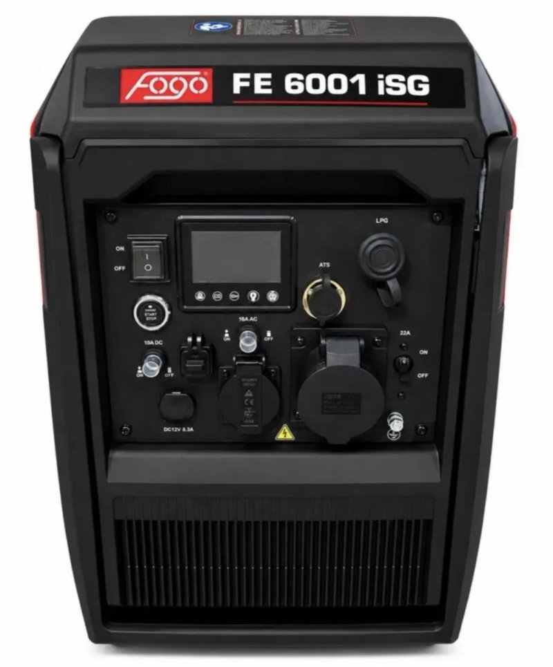 Генератор 5.5квт інверторний газ/бензин FOGO FE6001iSG 230вт, мідь, електро/ручний/ABP, на колесах. — фото 3