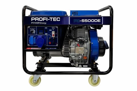 Генератор дизельний PROFI-TEC PE-5500DE (5,9 кВт, електростартер)