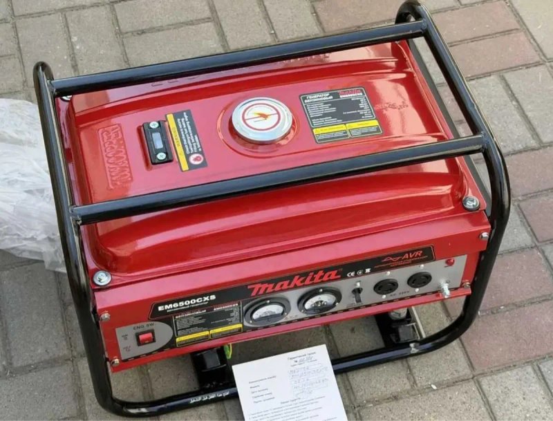 Генератор MAKITA 6.5 кВт бензиновий з РУЧНИМ стартером 6квт макіта на бензині електростанція — фото 6