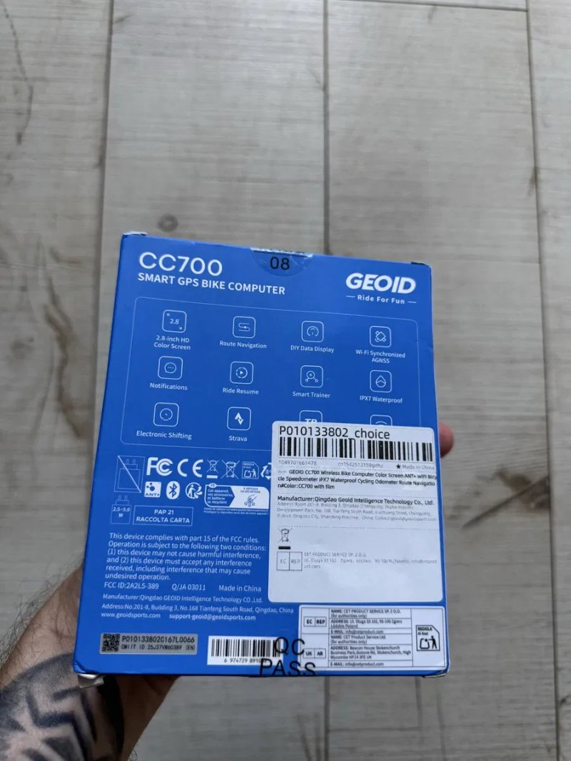 Geoid CC700 смарт велокомп навігація велосипедний комп'ютер smart bike computer gps — фото 7