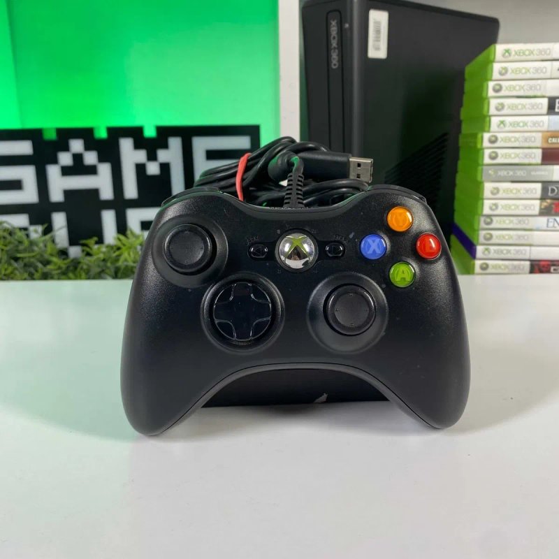 Геймпад Xbox 360 Black Б/У Оригінальний контролер Іксбокс 360 Асортимент — фото 4