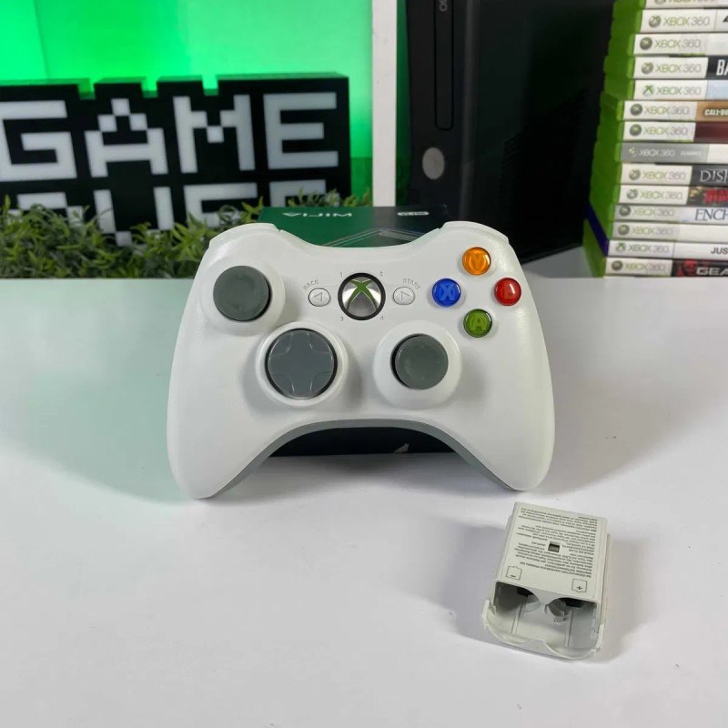 Геймпад Xbox 360 Black Б/У Оригінальний контролер Іксбокс 360 Асортимент — фото 5