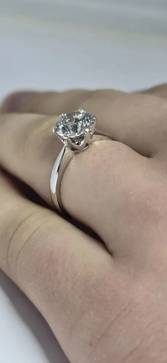 GIA  2.02 карат натуральный бриллиант,  золото. — фото 4