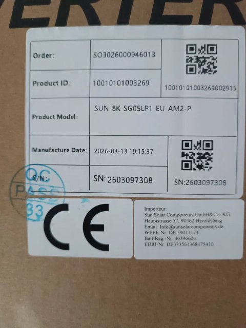 Гібридний інвертор є в наявності Deye SUN-8K-SG05LP1-EU-AM2-P однофазний 8кВт