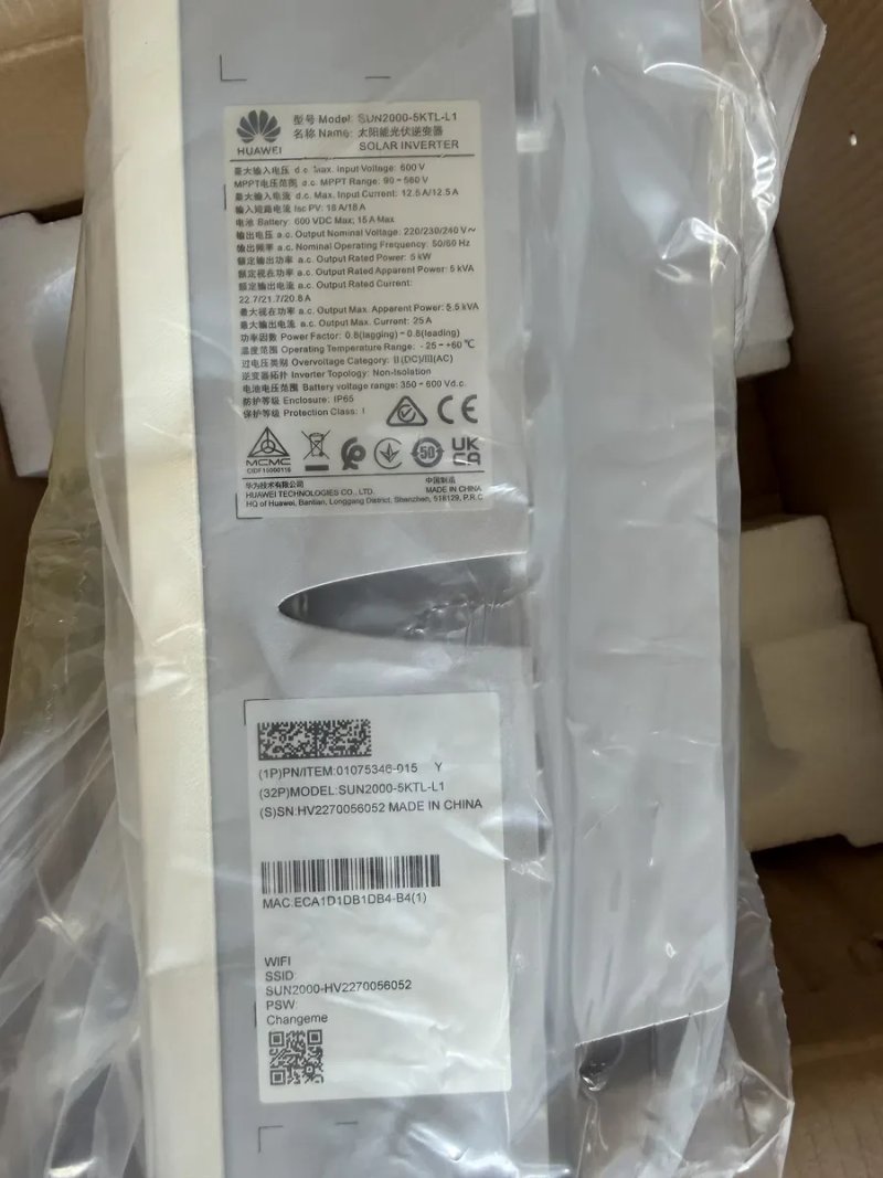 Гібридний новий інвертор Huawei Sun2000-5KTL-L1 — фото 2