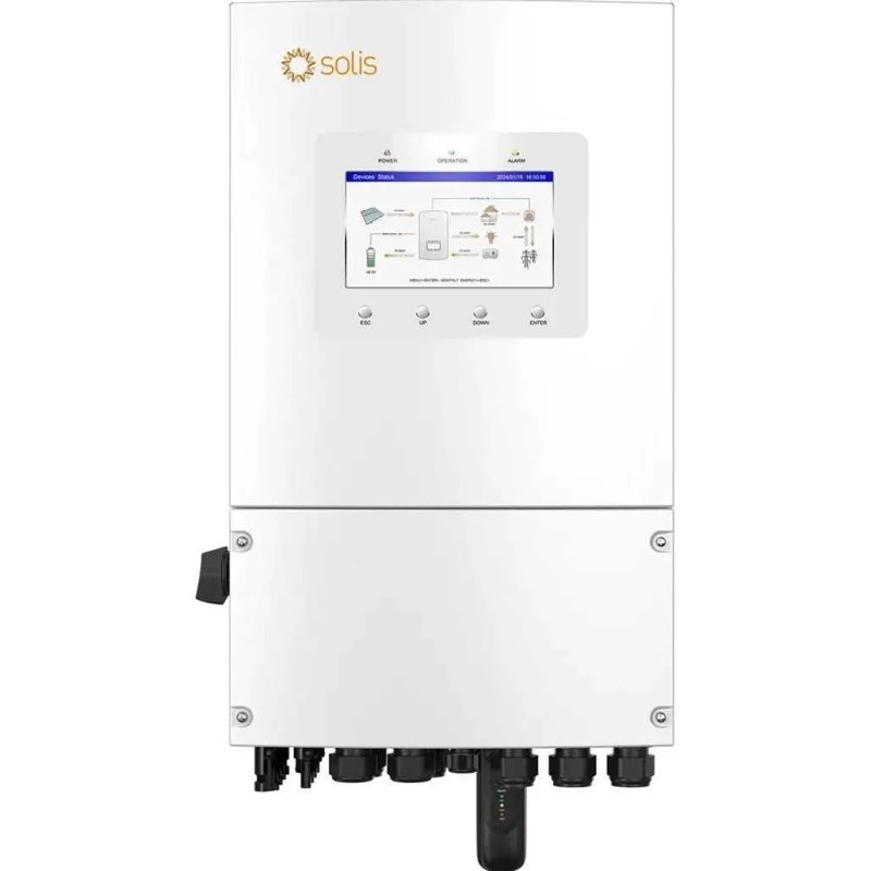 Гібридний сонячний інвертор 6кВт Solis S6-EH1P6K-L-PLUS 48V — фото 2
