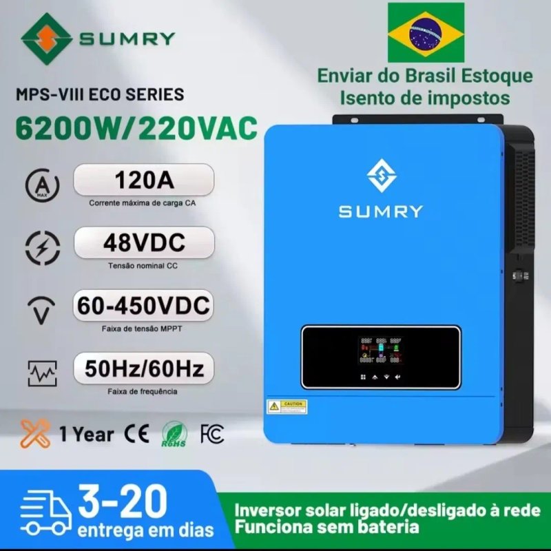 Гібридний сонячний  інвертор ANENJI  2кв  4кв  6кв 11кв  12в 24в 48в — фото 5