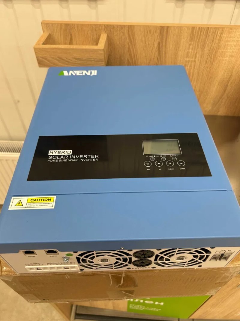 Гібридний сонячний інвертор ANENJI 6.2kW ANJ-6200W-48V-W, Wi-Fi, Подвійний вихід 220v, Оновлена модель 2026 — фото 6