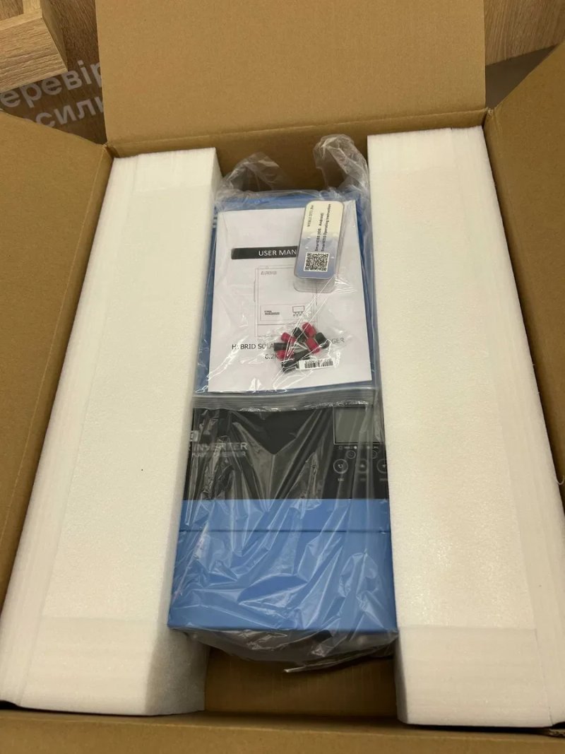 Гібридний сонячний інвертор ANENJI 6.2kW ANJ-6200W-48V-W, Wi-Fi, Подвійний вихід 220v, Оновлена модель 2026 — фото 7