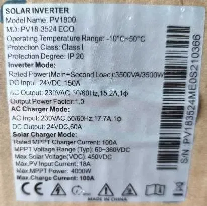 Готовий комплект безперебійного живлення 3.5 кВт: Інвертор MUST PV18-3524ECO + Акумулятор LiFePO4 MUST LP16-24100 — фото 4