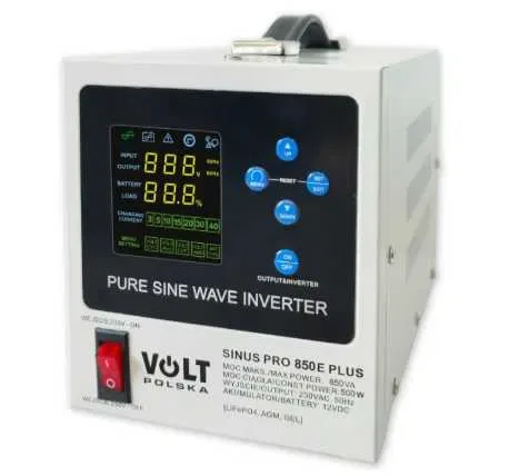Гибридный ИБП/инвертор VoltPolska SINUSPRO 850 E PLUS 12/230V 500/850W — фото 2