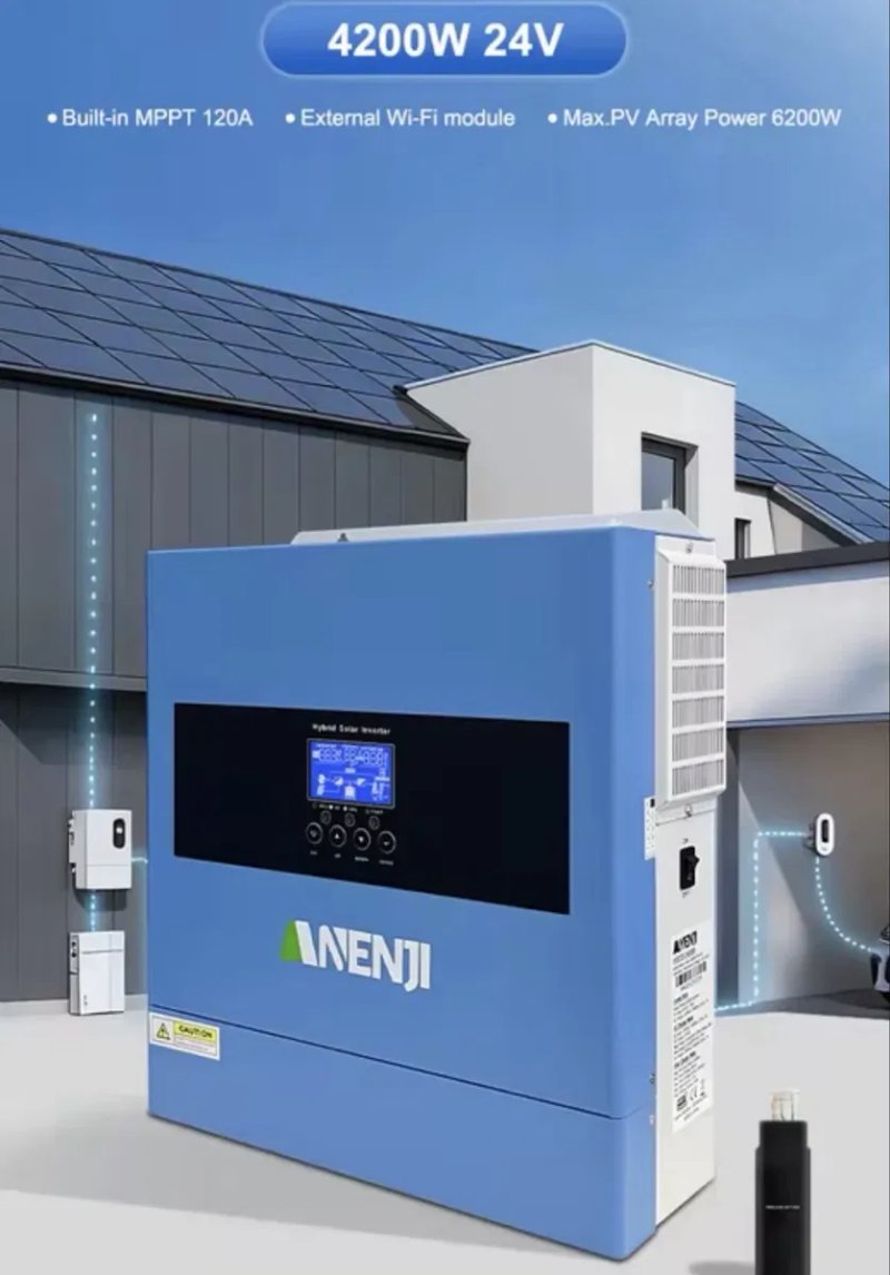 Гибридный инвертор Anenji Easun 4.2kw 24V в Днепре — фото 2