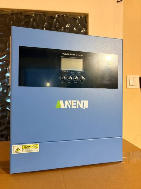 Гібридний сонячний інвертор anenji 4.2 24v 4200va/4200v wifi