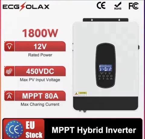 Гибридный солнечный инвертор SP-2200 ECGSolax (Easun) 2.2kW 12V 2200VA/1800W