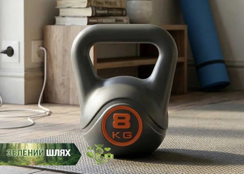 Гиря вінілова 2 кг - 20 кг | Гирі композитні усі ваги | Набір гирь WCG — фото 5