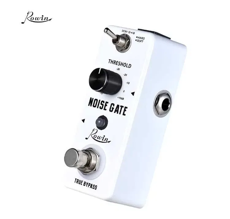 Гитарная педаль Шумодав Noise Gate Rowin. Самая необходимая педаль в педалборде Педаль реверберации M-VAVE Mini Universe. Патчи для соединения педалей — фото 4