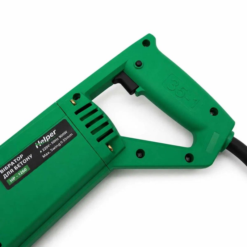 Глибинний вібратор для бетонної суміші Helper HP-1260 900 Вт вал 1.5 м електричний вібратор для бетону — фото 6