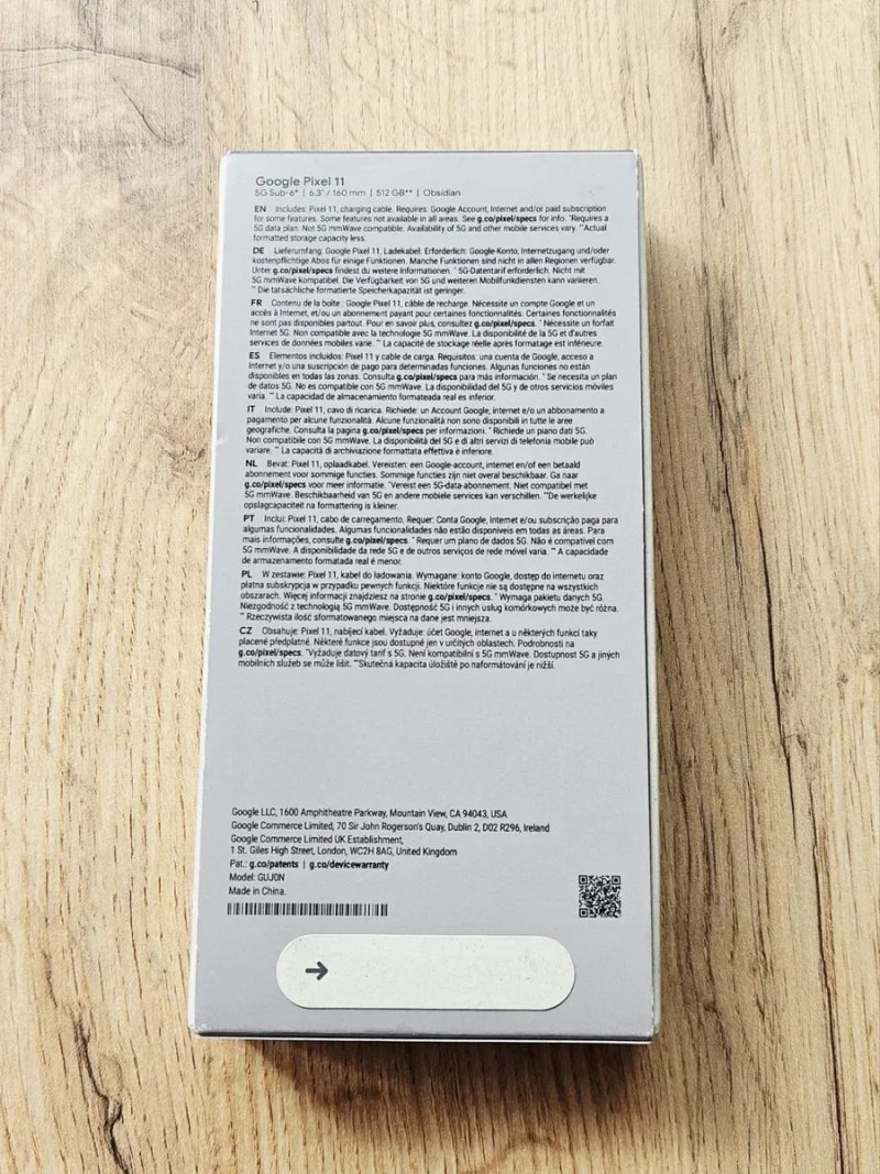 Google Pixel 11 512GB Obsidian. Фізична сім та eSIM. Європейська версія — фото 3