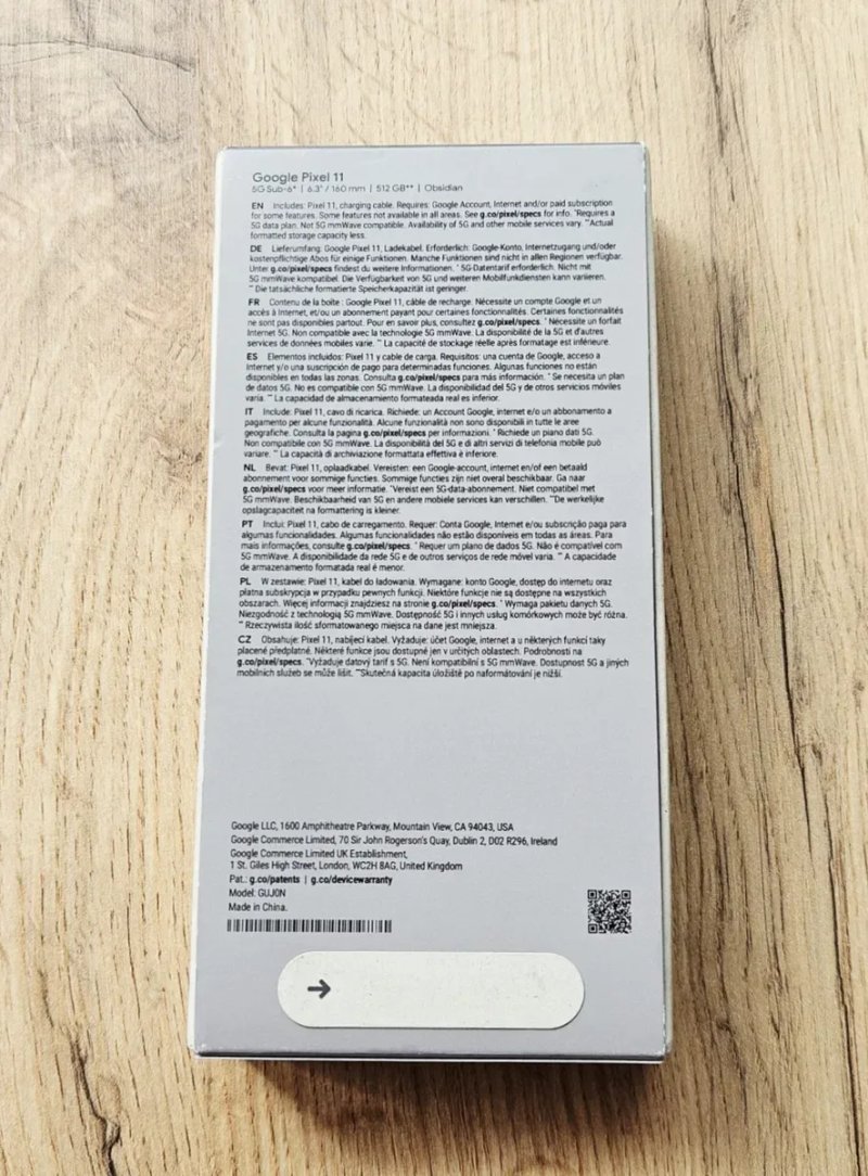 Google Pixel 11 512GB Obsidian. Фізична сім та eSIM. Європейська версія — фото 3