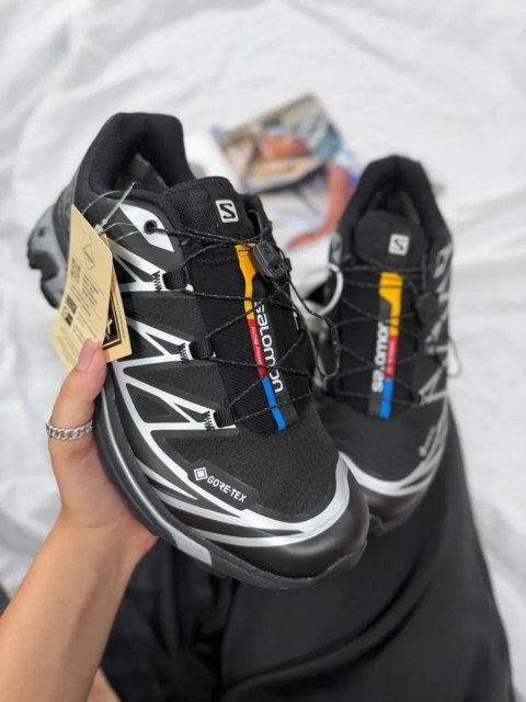 Gore-Tex! Кроссовки Salomon Xt-6 Black Silver•Соломон (чорні),salomon