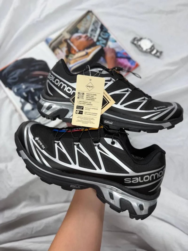 Gore-Tex! Кроссовки Salomon Xt-6 Black Silver•Соломон (чорні),salomon — фото 4