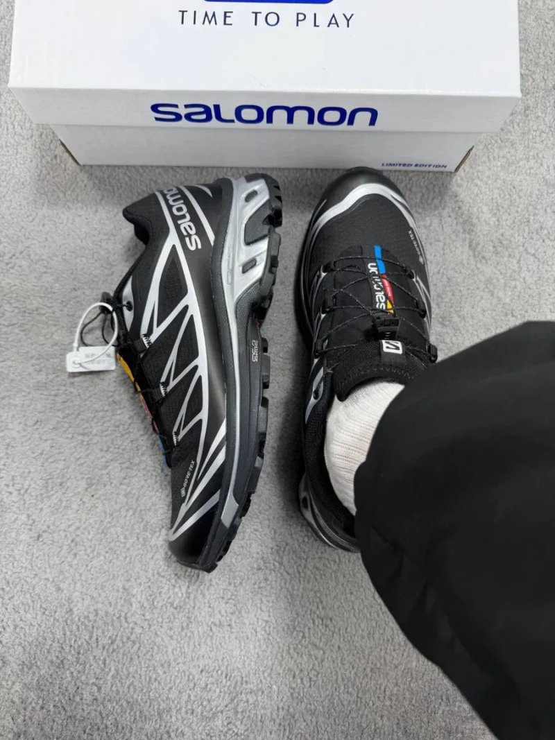 Gore-Tex! Кроссовки Salomon Xt-6 Black Silver•Соломон (чорні),salomon — фото 6