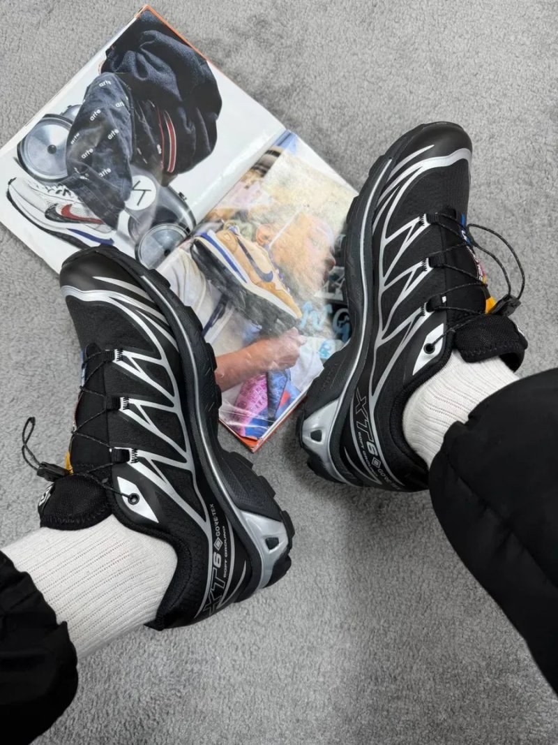 Gore-Tex! Кроссовки Salomon Xt-6 Black Silver•Соломон (чорні),salomon — фото 7