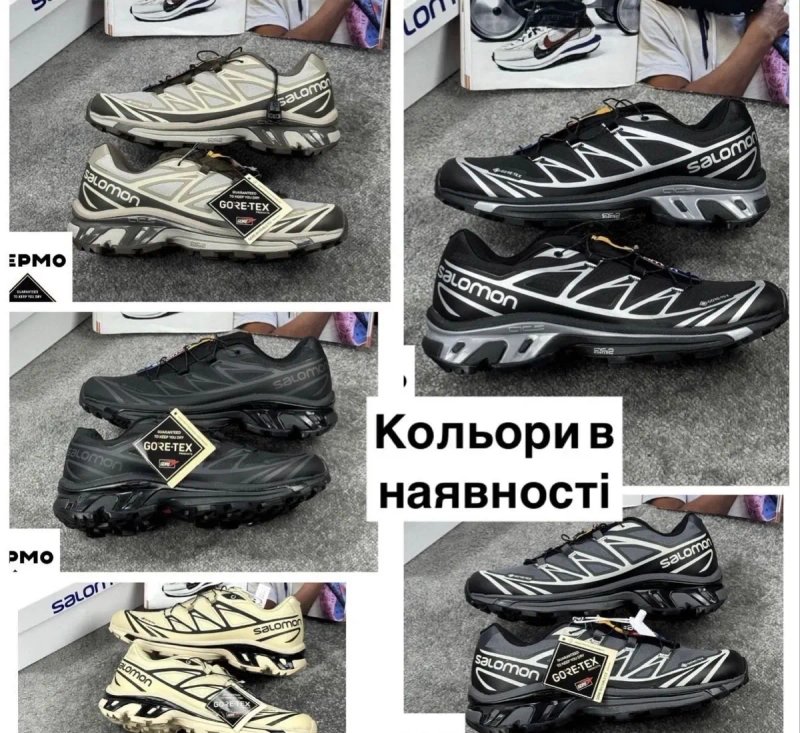 GORE-TEX! Salomon Xt-6 Gtx Black Red Саломони Чорно-червоні, не промокають, salomon gore-tex — фото 2