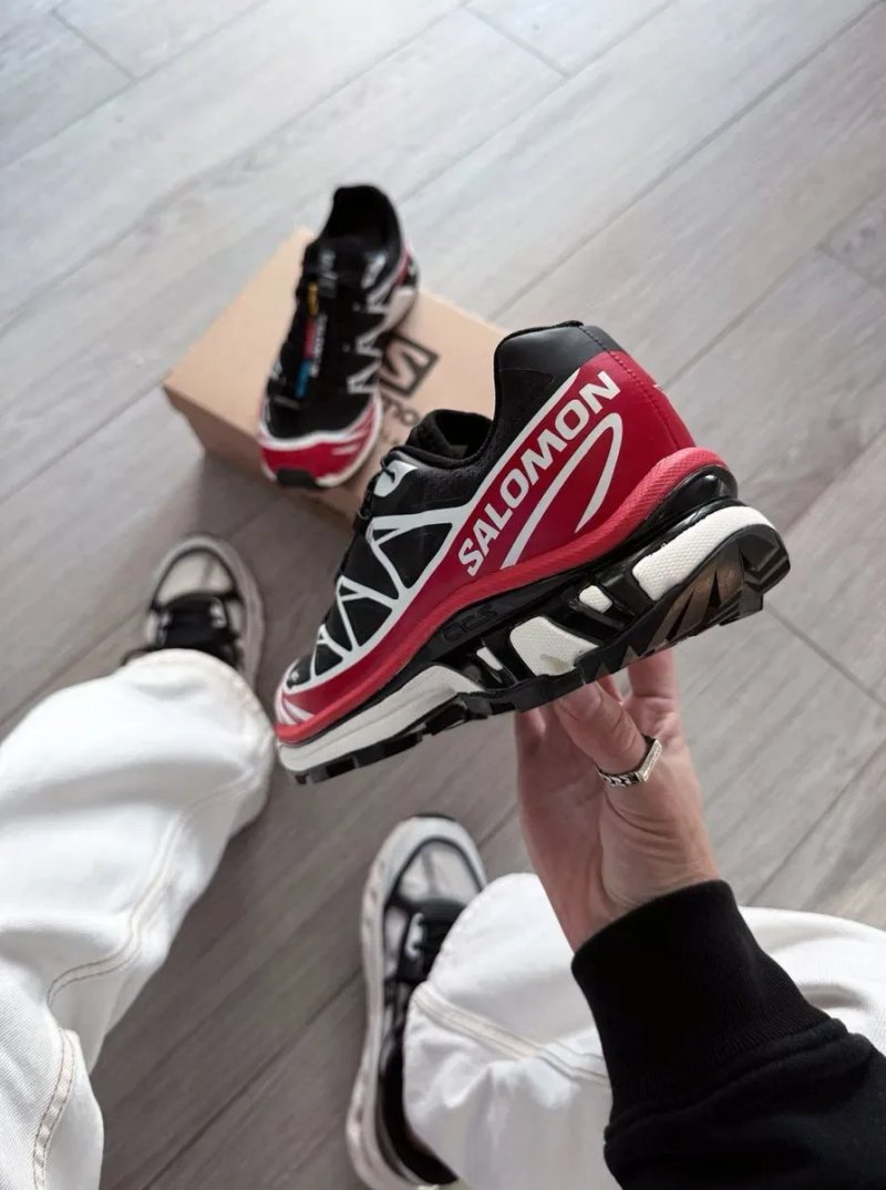 GORE-TEX! Salomon Xt-6 Gtx Black Red Саломони Чорно-червоні, не промокають, salomon gore-tex — фото 6