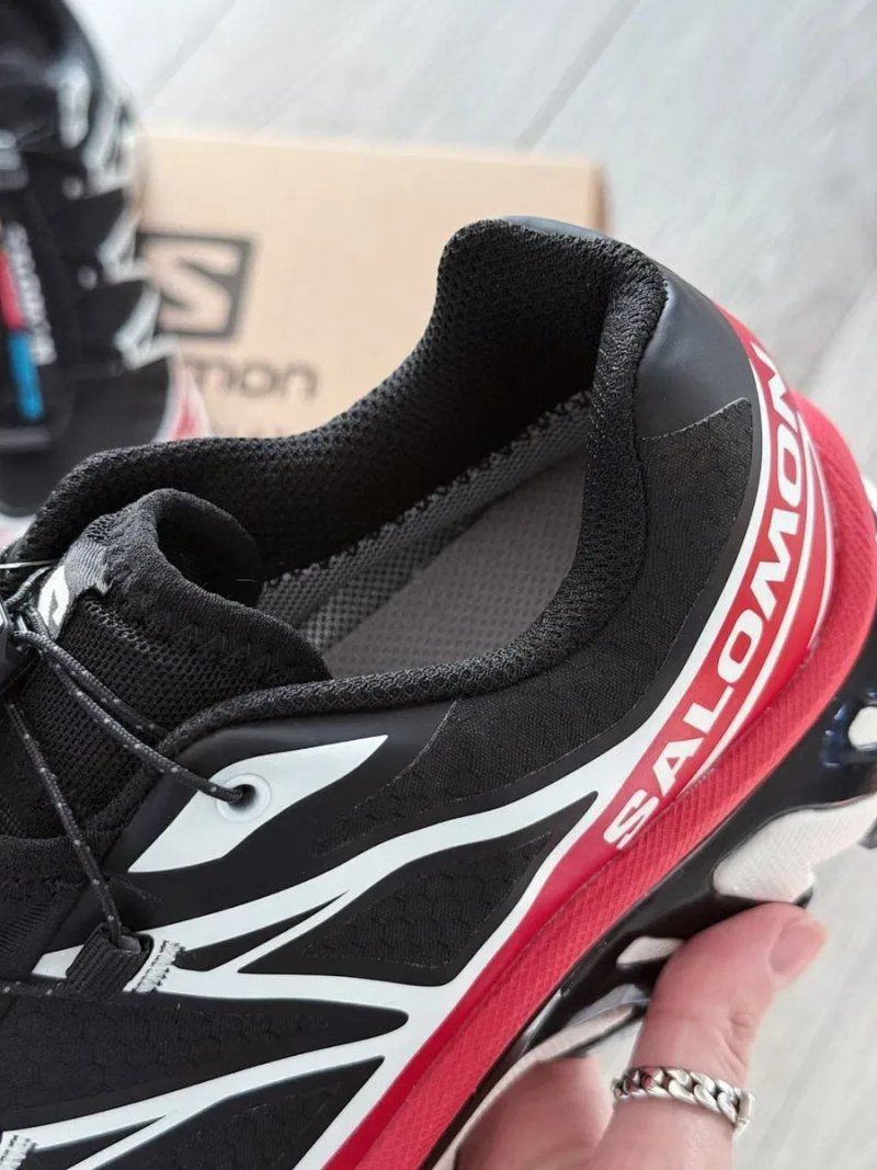 GORE-TEX! Salomon Xt-6 Gtx Black Red Саломони Чорно-червоні, не промокають, salomon gore-tex — фото 7
