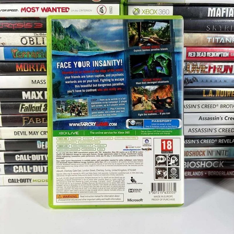 Гра Microsoft Xbox 360 Far Cry 3 Б/У Оригінальна Ігра Фар Край 3 Асортимент ігор іксбокс 360 фар сру — фото 2