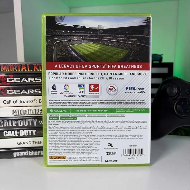 Гра Microsoft Xbox 360 FIFA 18 Б/У Оригінальна ігра Іксбокс 360 ФІФА 18 футбол асортимент ігри майкрософт хбокс 360 — фото 2