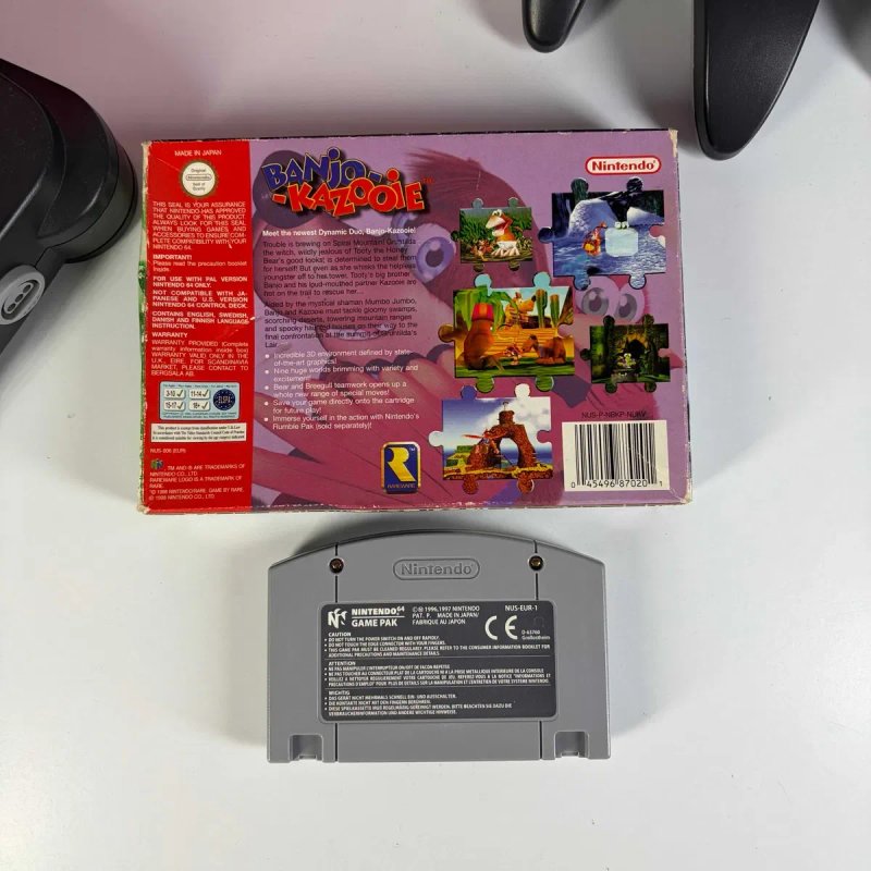 Гра Nintendo N64 Banjo-Kazooie + коробка Оригінальний картридж н64 банжо казуї асортимент ігри N64 — фото 3
