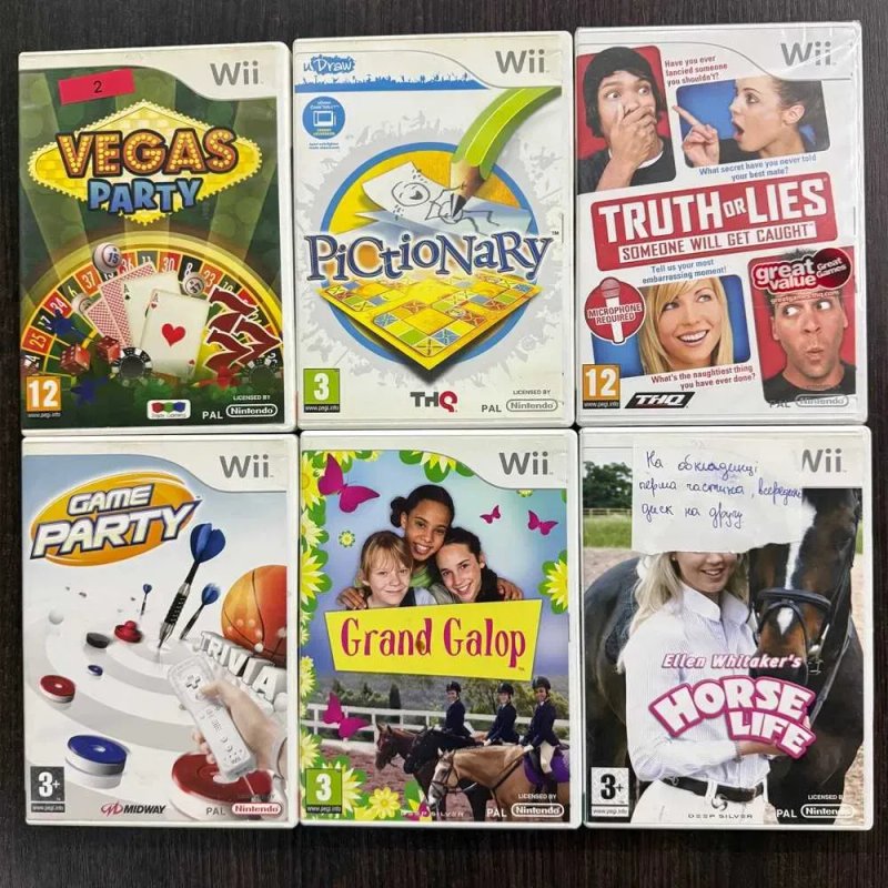 Гра Nintendo Wii в асортименті Б/У Оригінальні ігри Wii асортимент аксесуари консолі — фото 2
