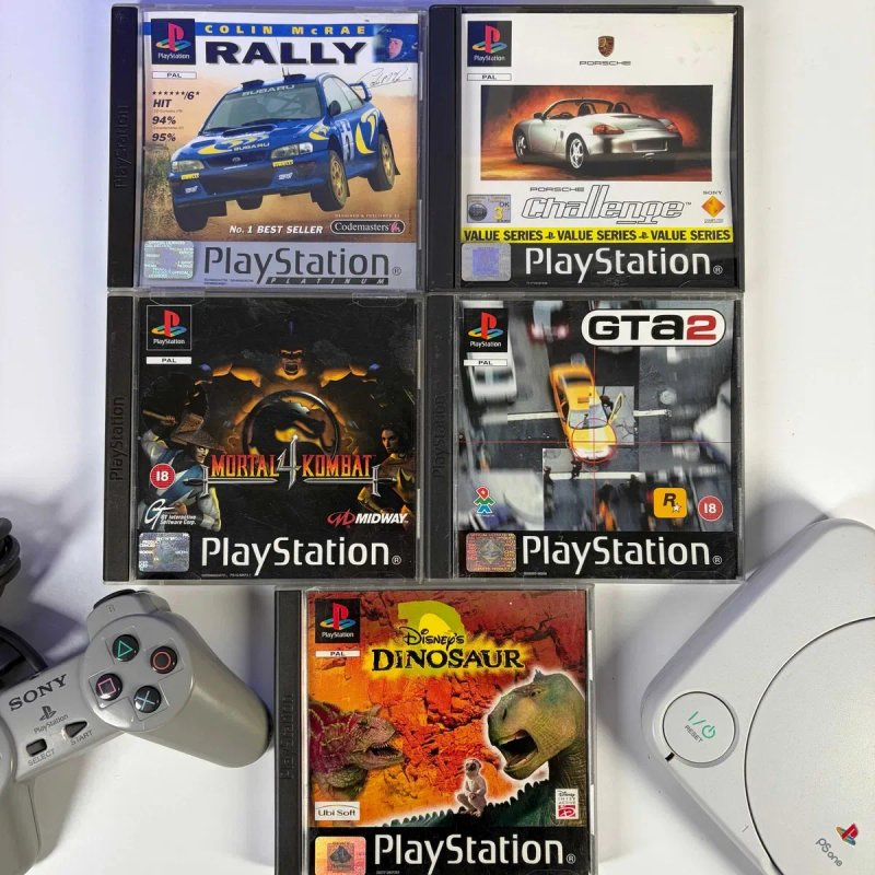 Консоль Sony PlayStation 1 Slim Б/У приставка Соні Плейстейшен Слім Асортимент консолей PS — фото 7