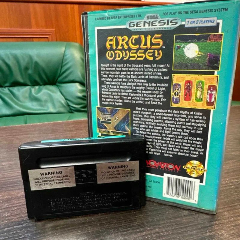 Гра Sega Mega Drive Arcus Odyssey б/у Оригінальний картриж сега мега драйв Аркус Одісея з коробкою асортимент картридж сега — фото 2