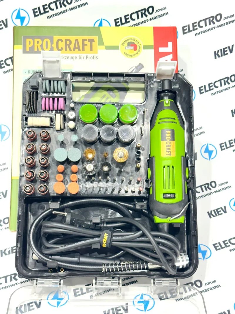 Гравер Procraft PG520 в чемодане,гибкий вал,насадки ТОП ЦЕНА ЗВОНИТЕ — фото 2