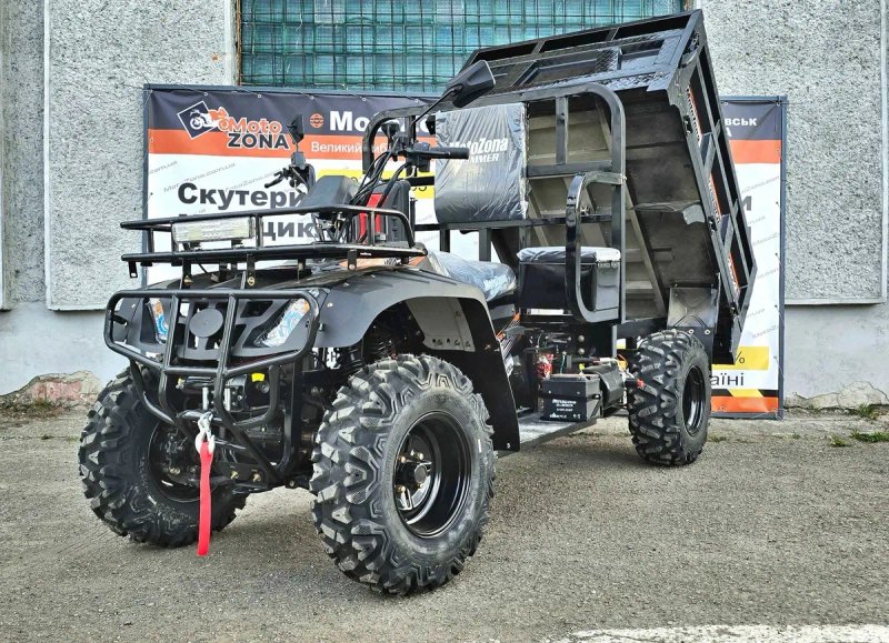 Грузовий Квадроцикл Hummer 300 куб. 4х4  Black Всюдихід| Новий! з Пониженою КПП — фото 2