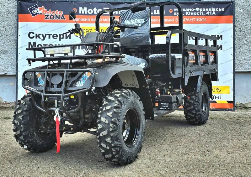 Грузовий Квадроцикл Hummer 300 куб. 4х4  Black Всюдихід| Новий! з Пониженою КПП — фото 4